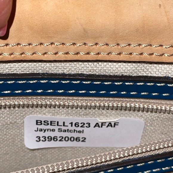 Dooney and Bourke Jayne Satchel in Airforce blue 💙🩵 - Picture 12 of 16